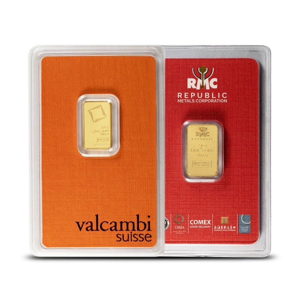 2.5 Gram Gold Bar For Sale