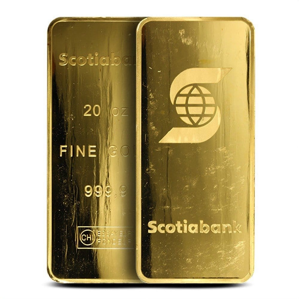 20 oz Gold Bar For Sale