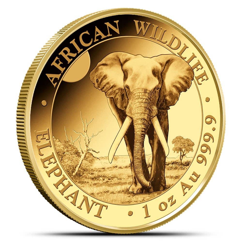 2025 1 oz Somalia Gold Elephant Coin