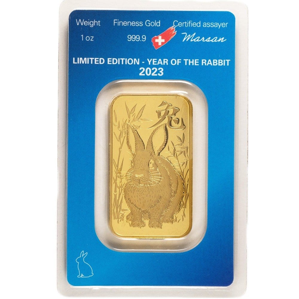 1 oz Argor Heraeus Lunar Rabbit Gold