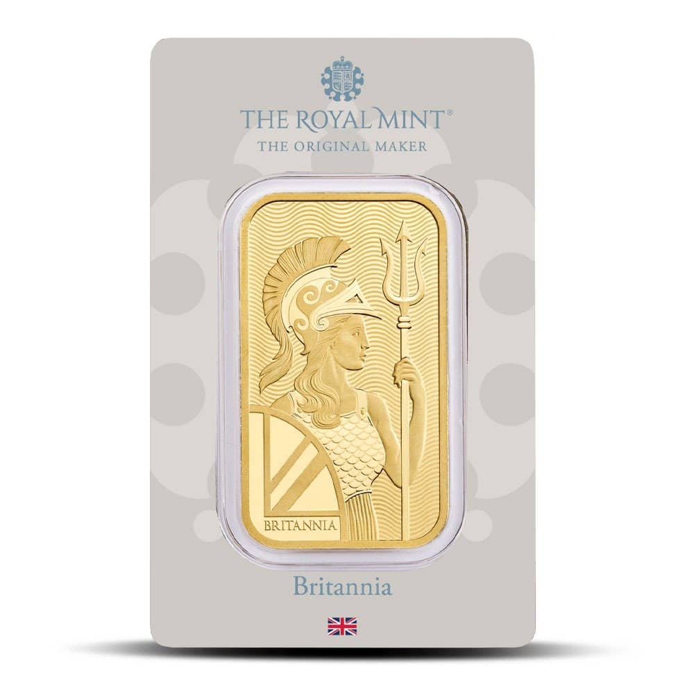 Buy 1 oz British Gold Britannia Bar Buy 1 oz British Gold Britannia Bar