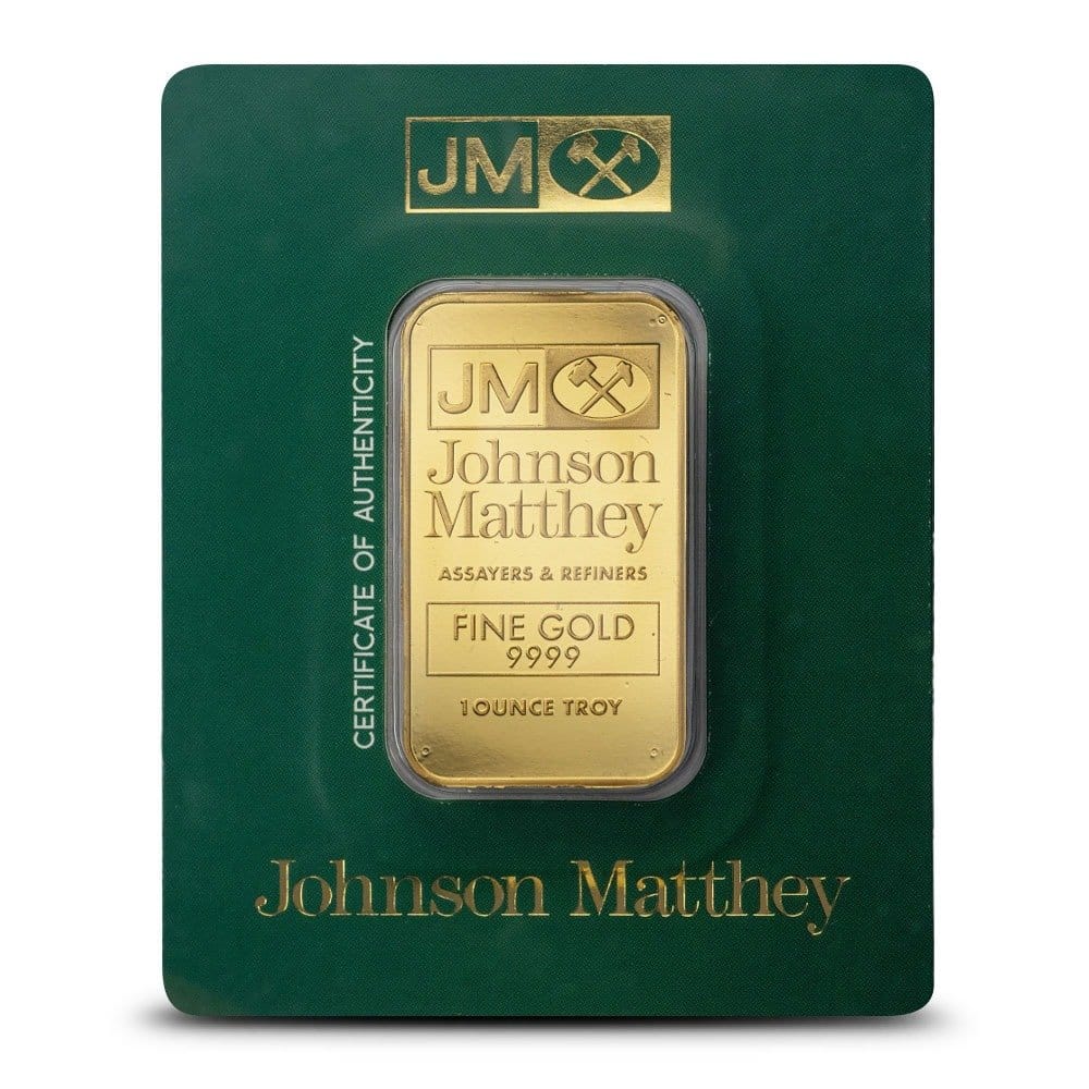 Buy 1 oz Johnson Matthey Gold Bar