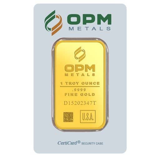 1 oz OPM Gold Bar For Sale 1 oz OPM Gold Bar For Sale