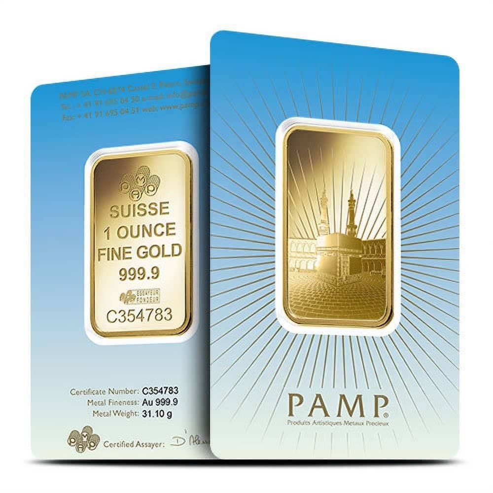 1 oz Pamp Suisse Ka Bah Mecca Gold