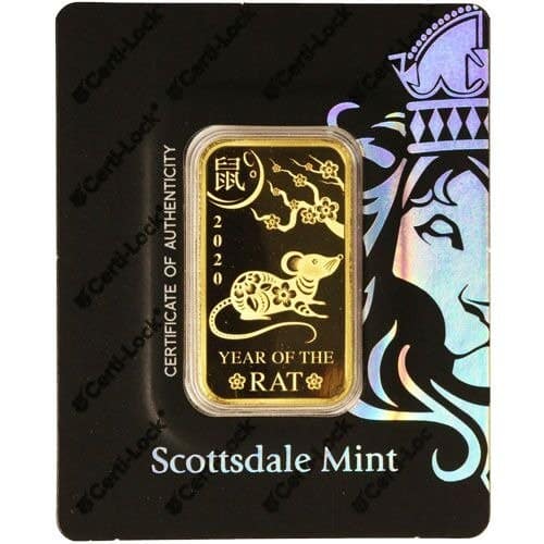 1 oz Scottsdale Lunar Year of the Rat