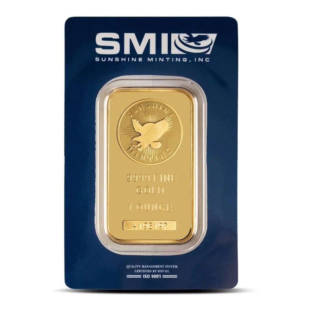 1 oz Sunshine Gold Bar For Sale