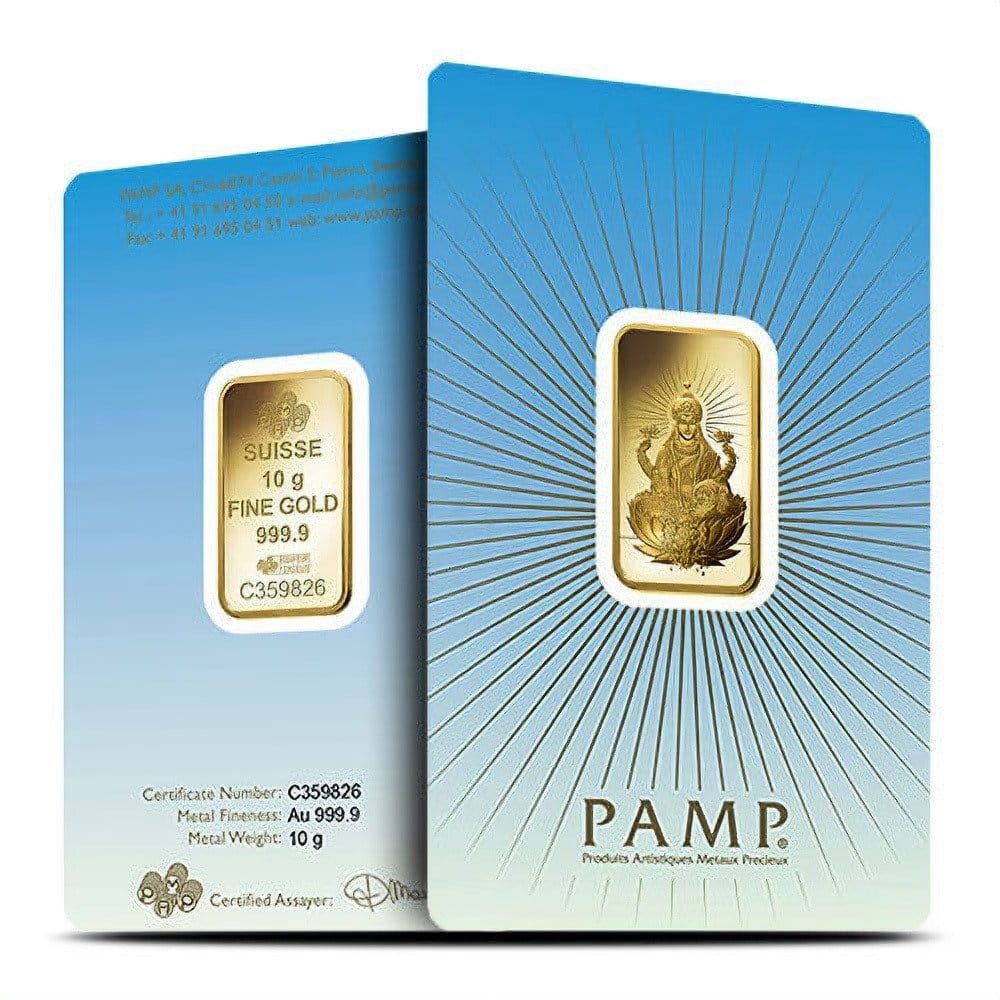 10 Gram Pamp Suisse Lakshmi Gold Bar