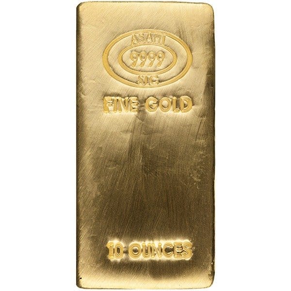 10 oz Asahi Gold Bar For Sale