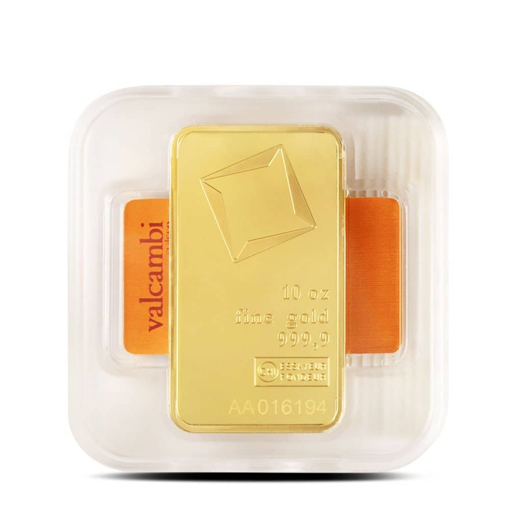 10 oz Valcambi Gold Bar For Sale