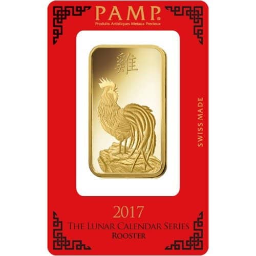 100 Gram PAMP Suisse Lunar Rooster