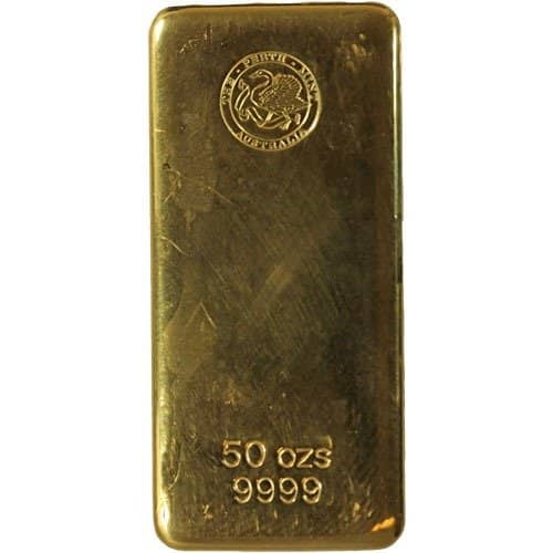 50 oz Gold Bar For Sale