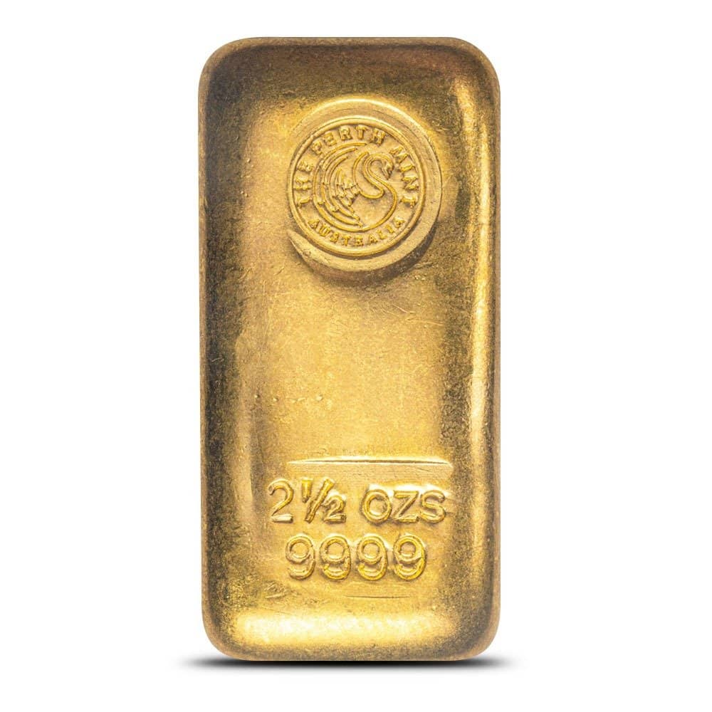 Buy 2.5 oz Perth Mint Cast Gold Bar