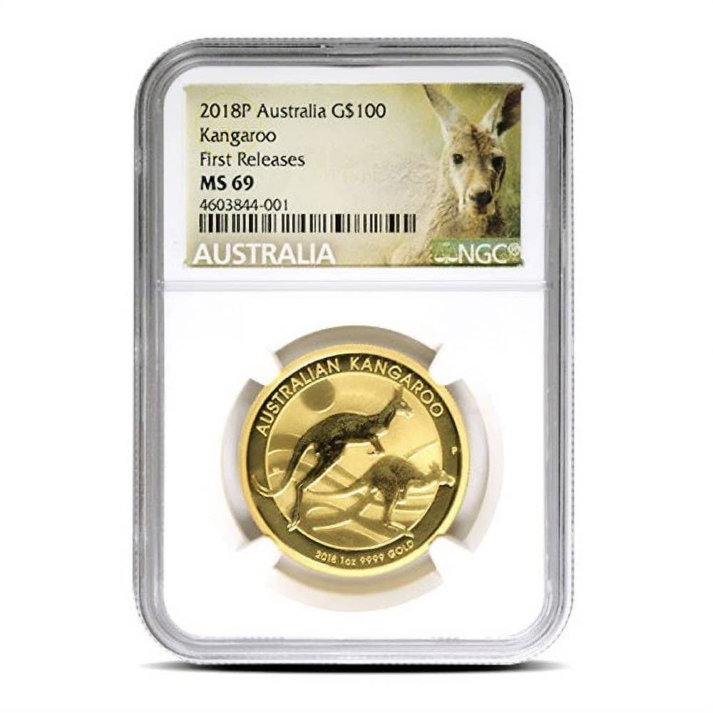 1 oz Australian Gold Kangaroo Coin MS