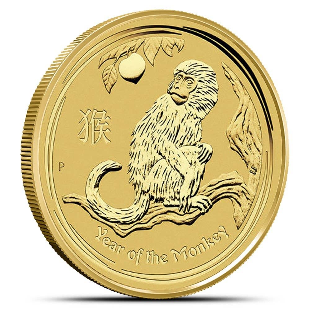 2016 1 oz Australian Gold Lunar Monke