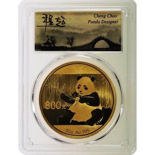 2017 50 Gram Chinese Gold Panda Coin