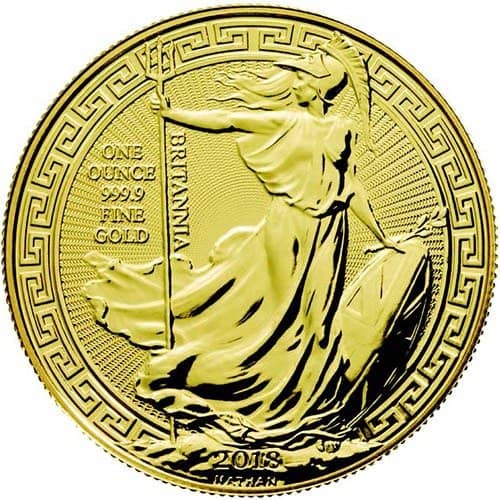 2018 1 oz British Gold Oriental Borde