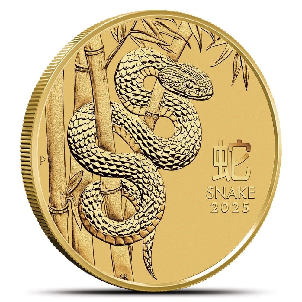 2025 1 oz Australian Gold Lunar Snake